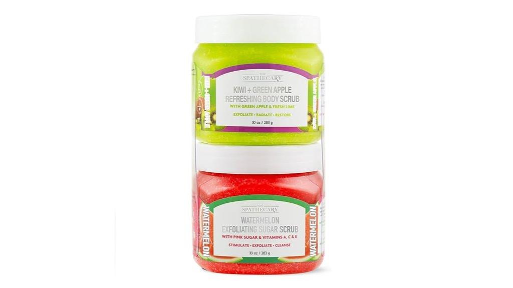 exfoliating kiwi watermelon set