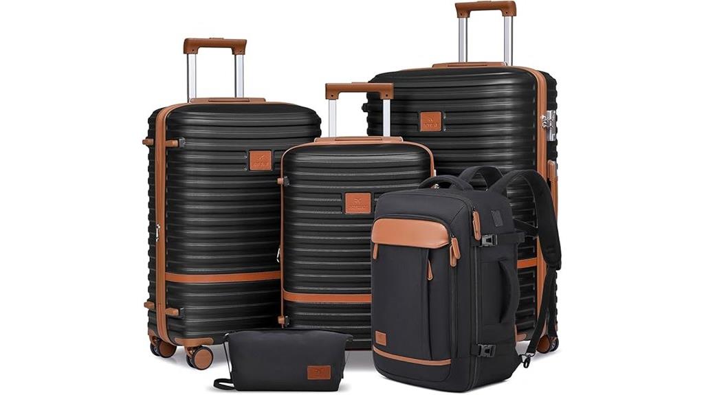 expandable luggage with spinner
