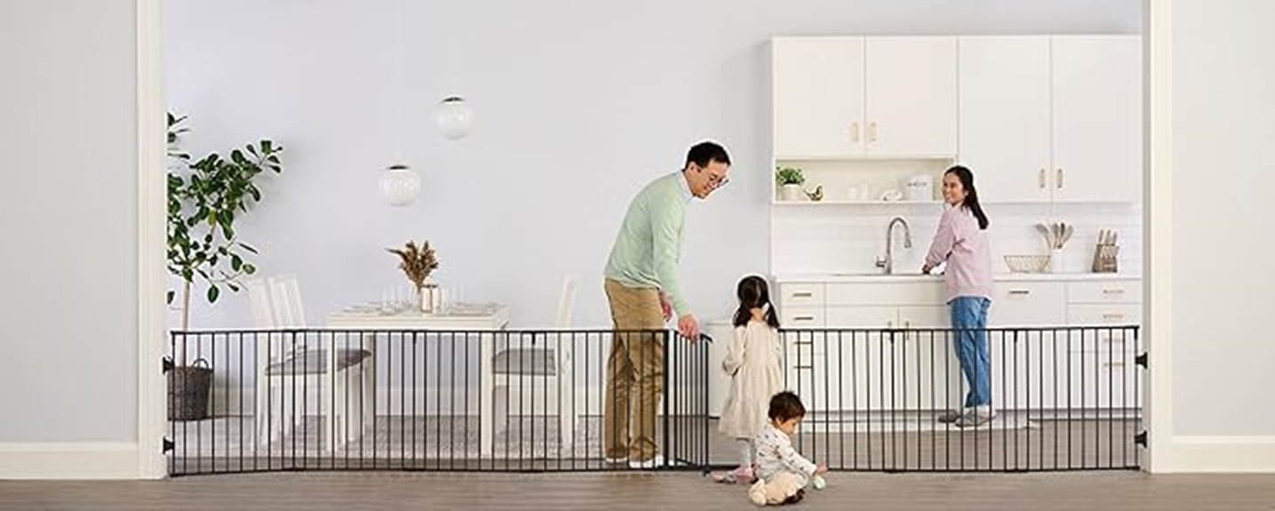 extended baby gate and play yard