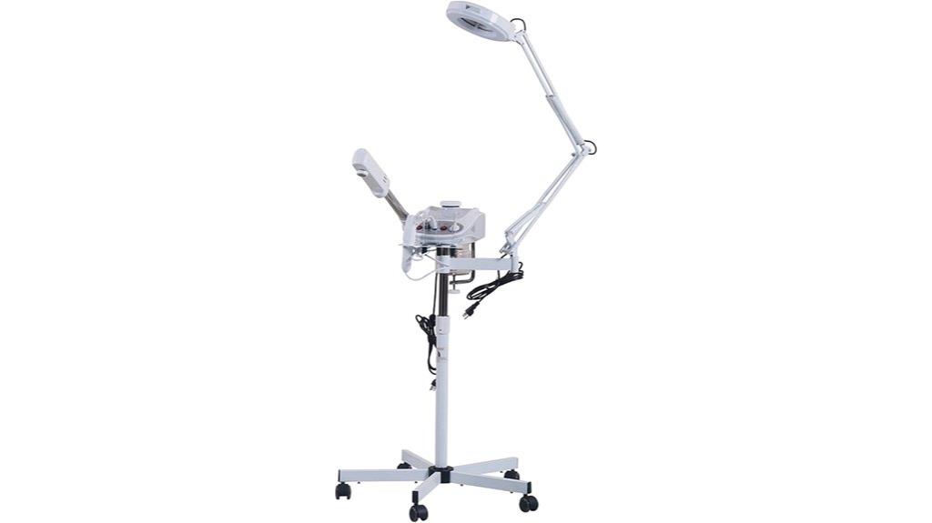 facial steamer and lamp