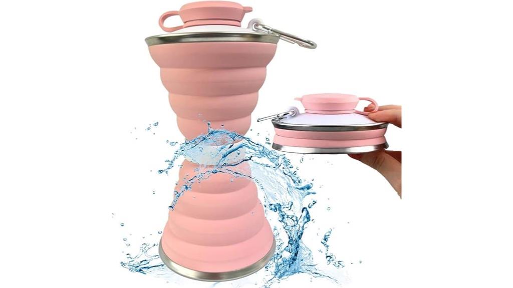 flexible portable hydration container