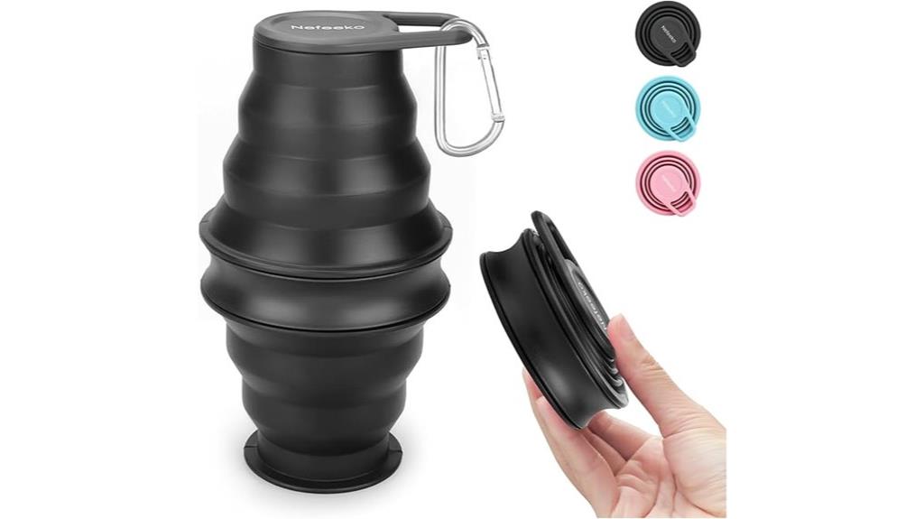 foldable bpa free silicone bottle