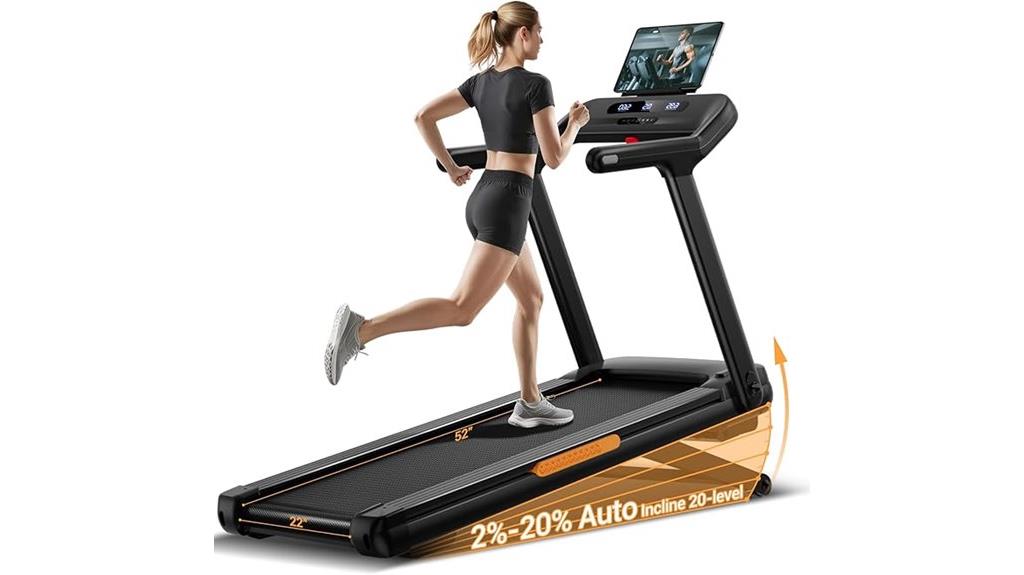 foldable treadmill with incline