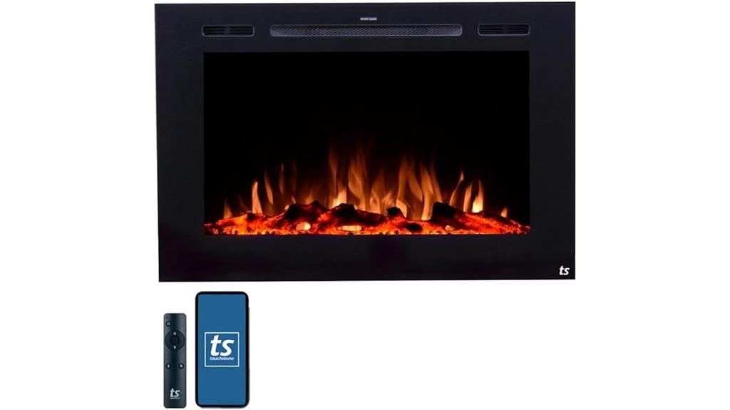 forte 40 inch recessed fireplace