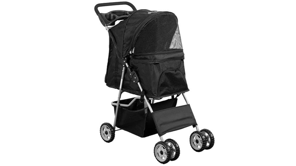 four wheel pet stroller