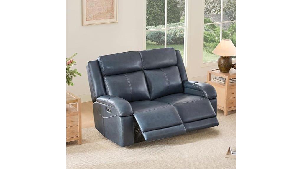 genuine leather recliner sofa