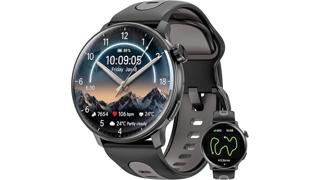 gps smart watch amoled