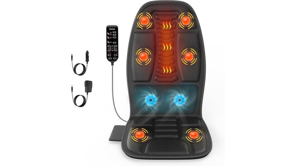 heated and cooled massage cushion