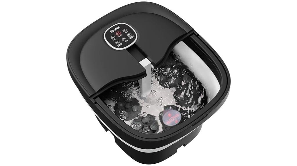 heated bubble massage foot spa