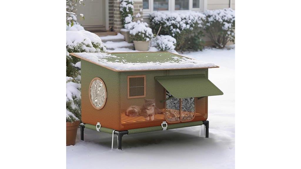heated outdoor cat shelter