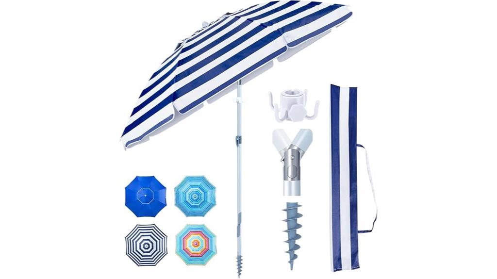 heavy duty windproof beach umbrella