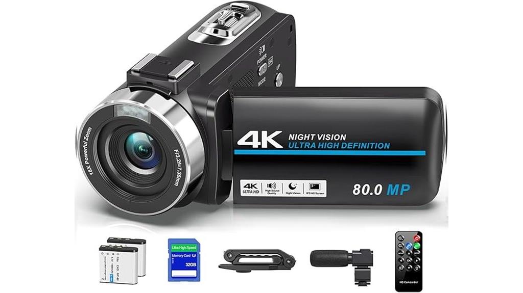 high resolution 4k camcorder