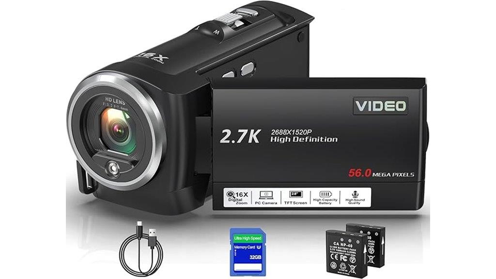 high resolution camcorder package
