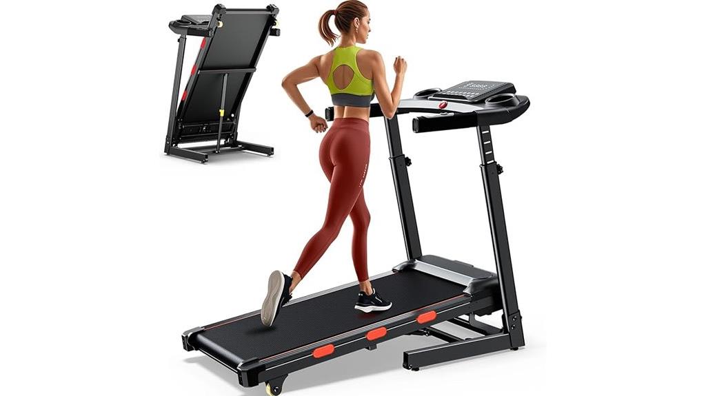 home folding treadmill features