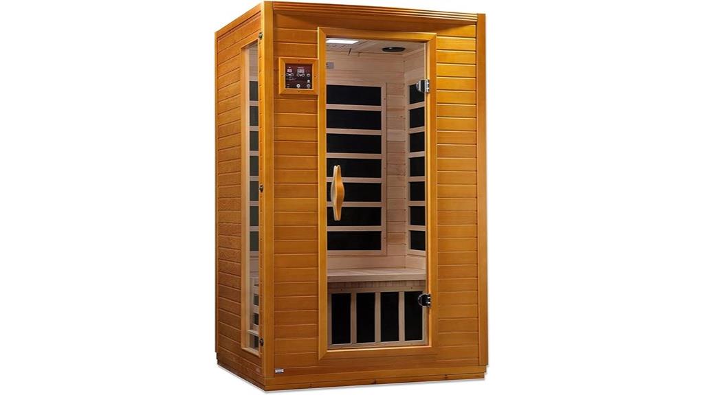 infrared sauna with red light