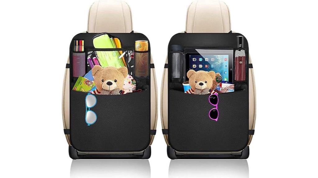 kids backseat storage organizers