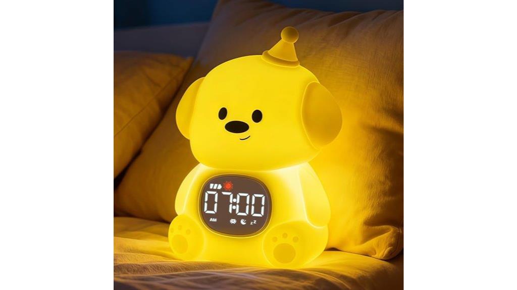 kids night light alarm