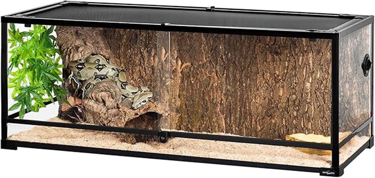 large 67 gallon reptile terrarium