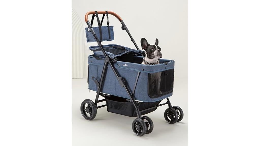 large dog stroller capacity