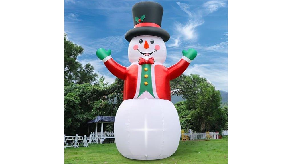 large inflatable snowman decoration