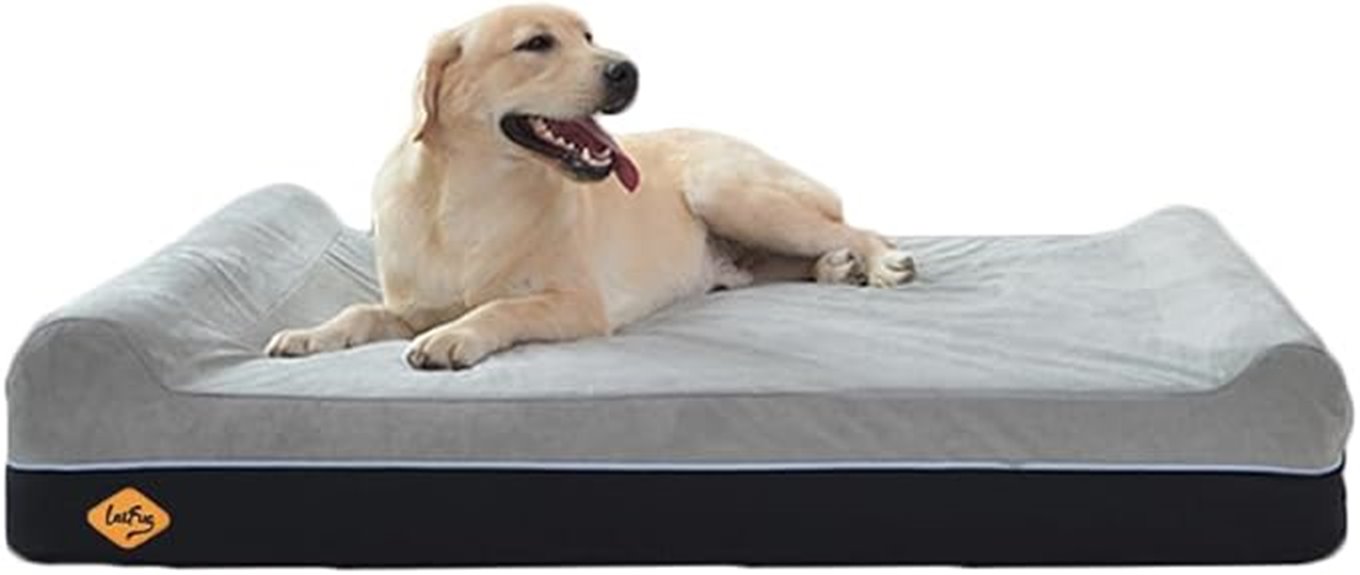 large memory foam dog bed