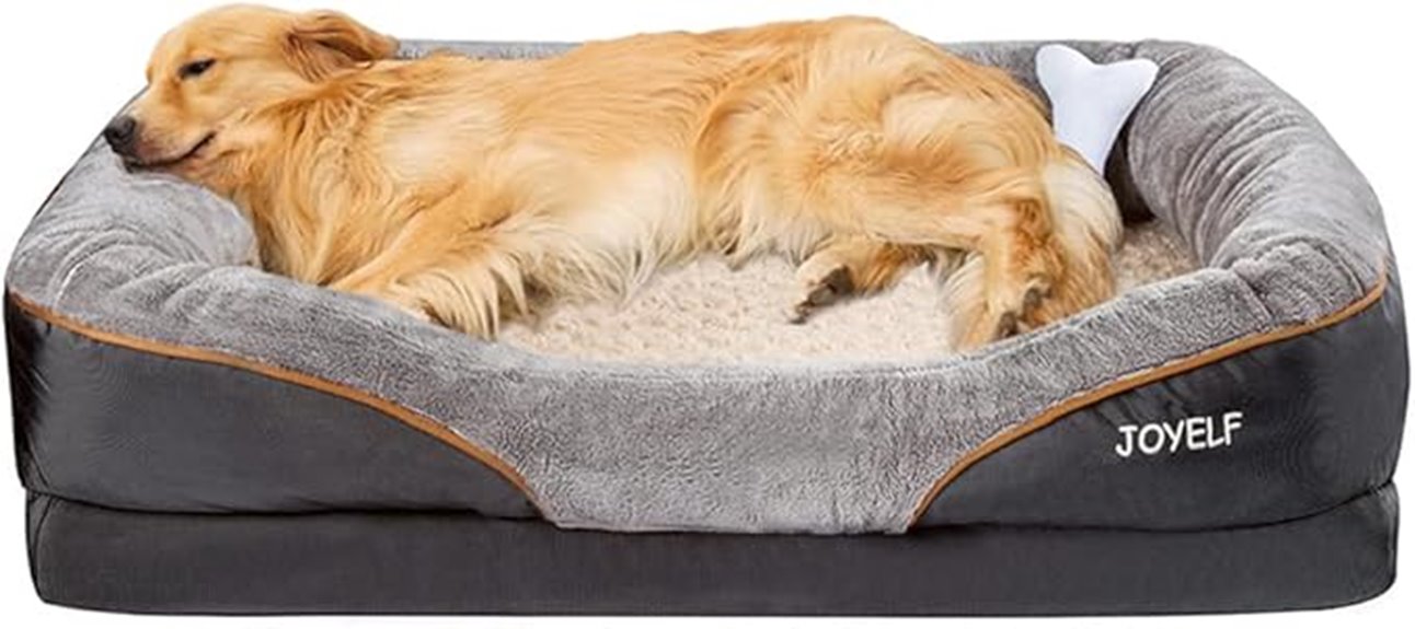 large memory foam dog bed