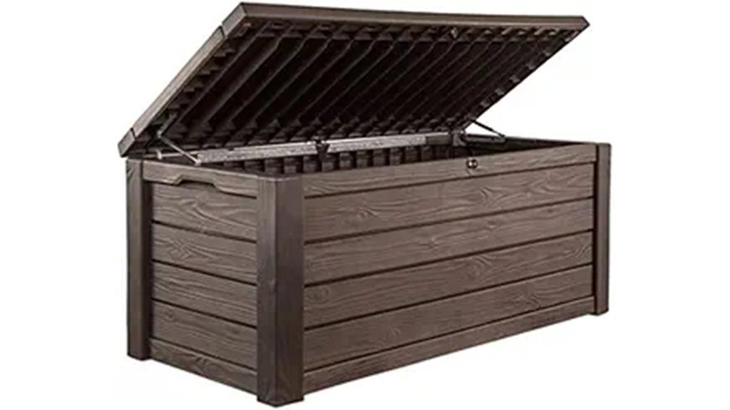 large outdoor deck storage