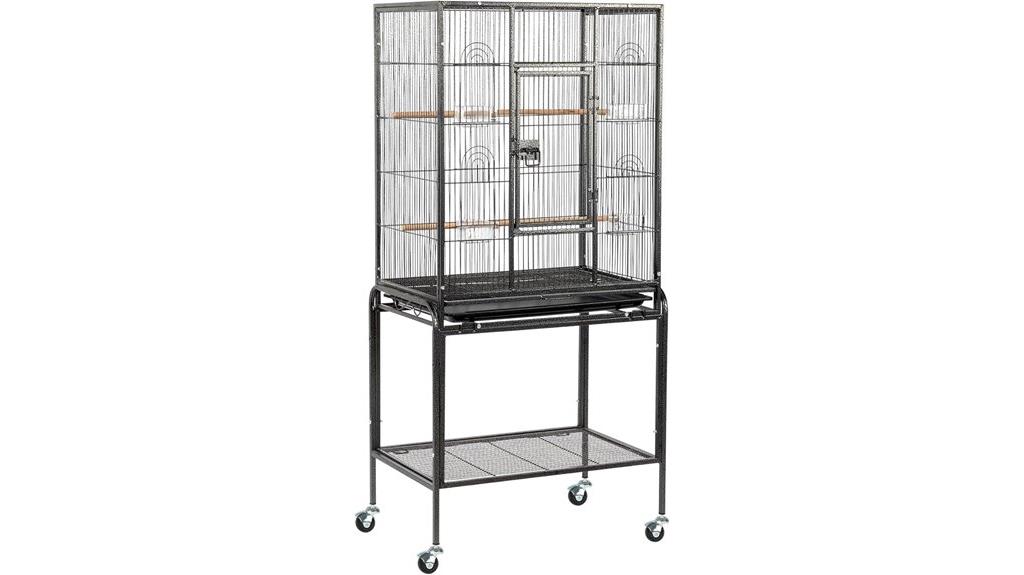 large rolling bird cage