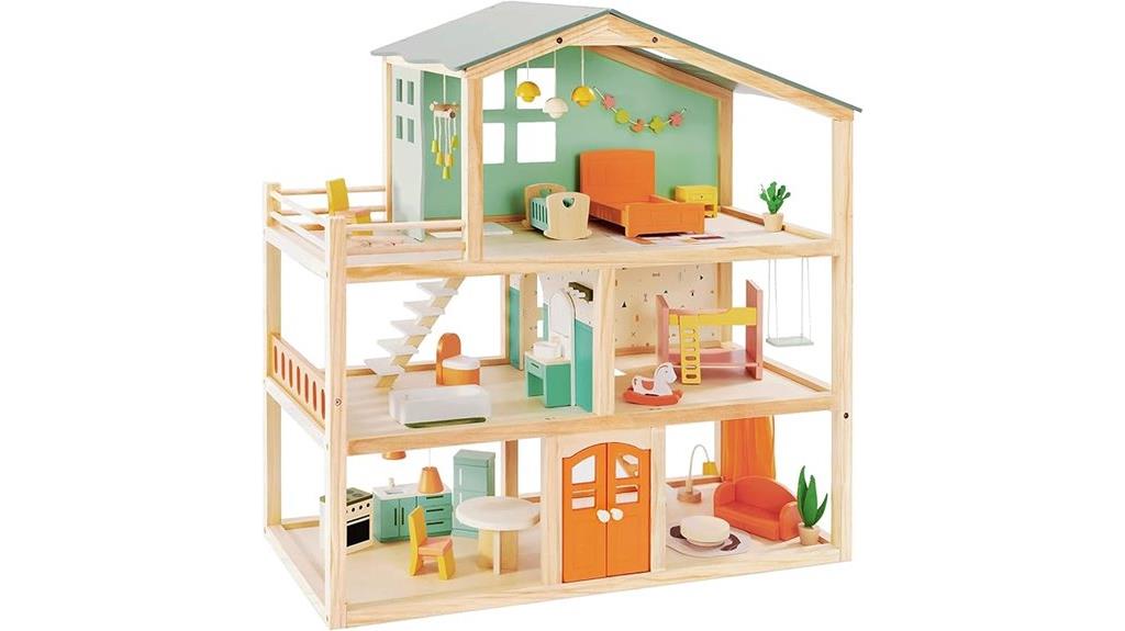 large wooden dollhouse furniture