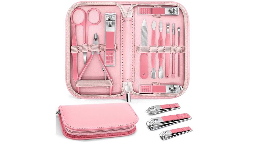 leather case manicure set