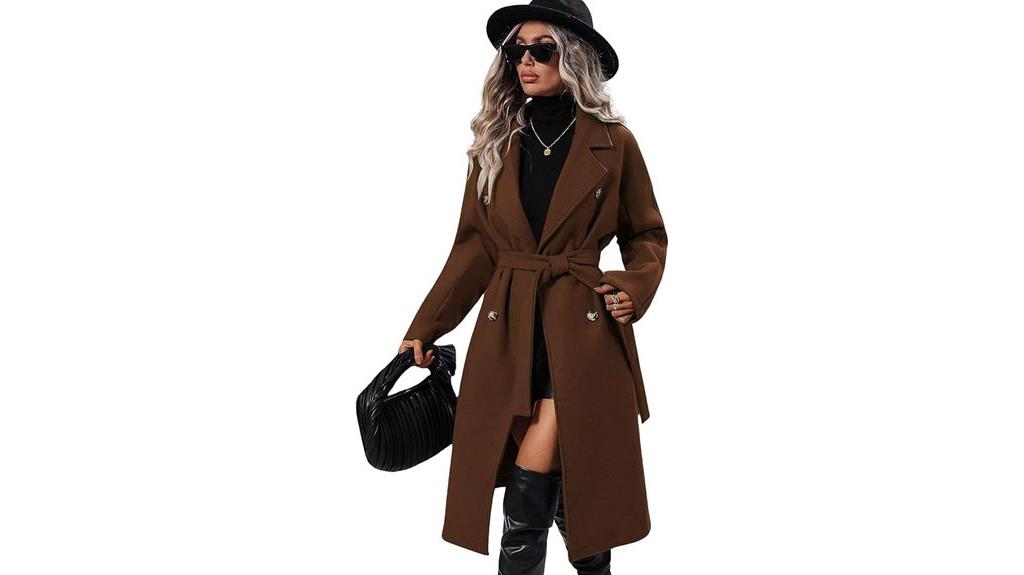 long wool coat with belt