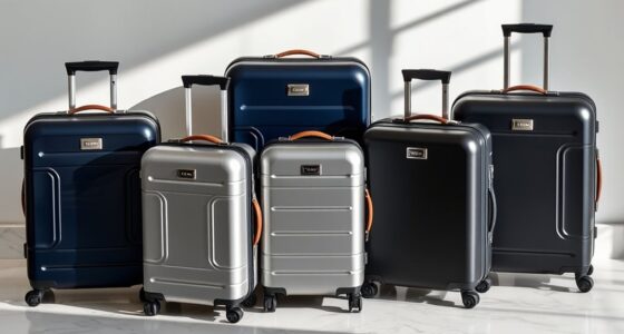 luxury durable travel luggage