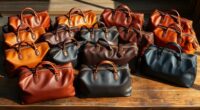 luxury leather travel bags
