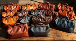 luxury leather travel bags