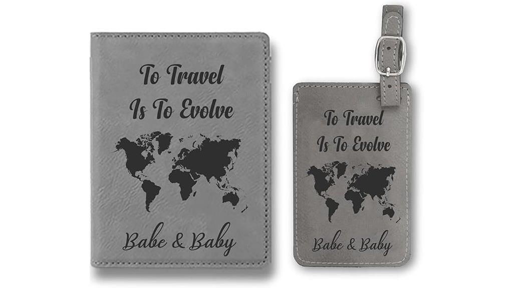 luxury leather travel set