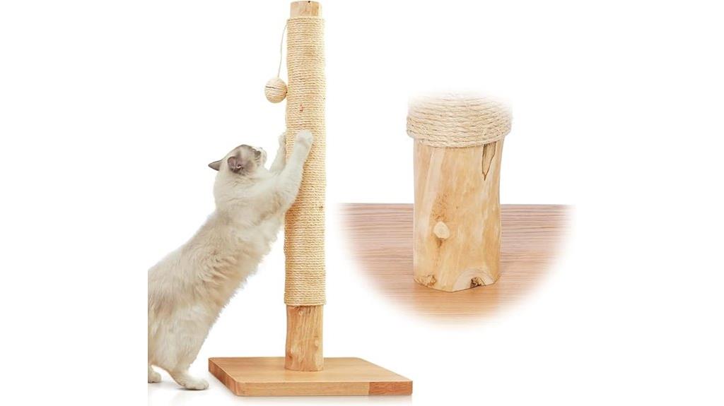 luxury pear wood cat post