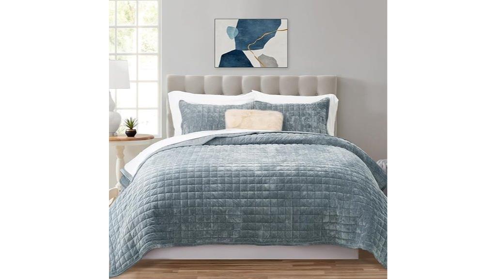 luxury velvet king quilt