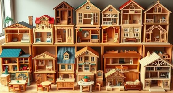 luxury wooden dollhouse collection