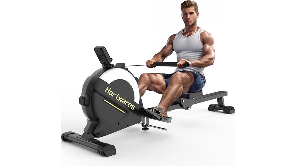 magnetic resistance rowing machine