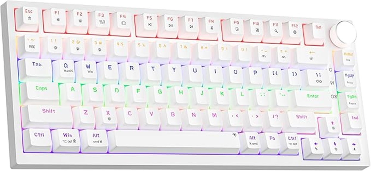 mechanical backlit hot swappable red