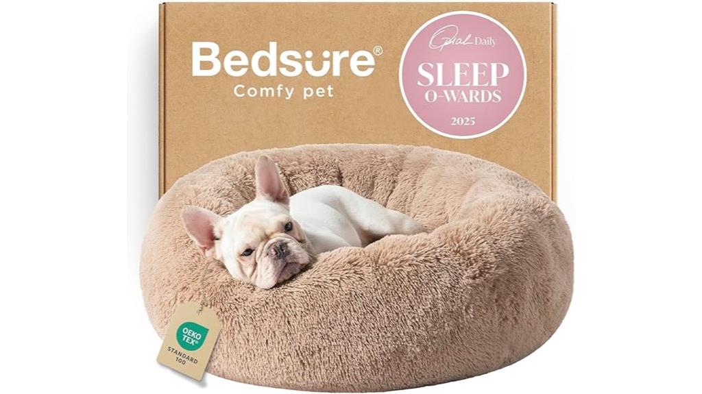 medium faux fur pet bed