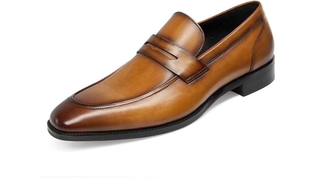 men s slip on leather shoes