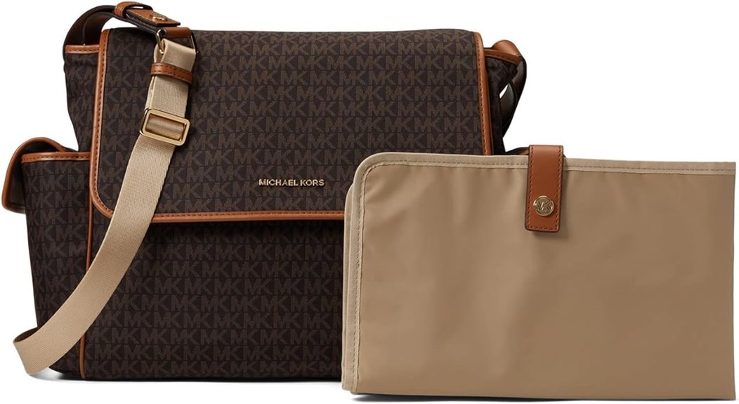 michael kors brown diaper bag