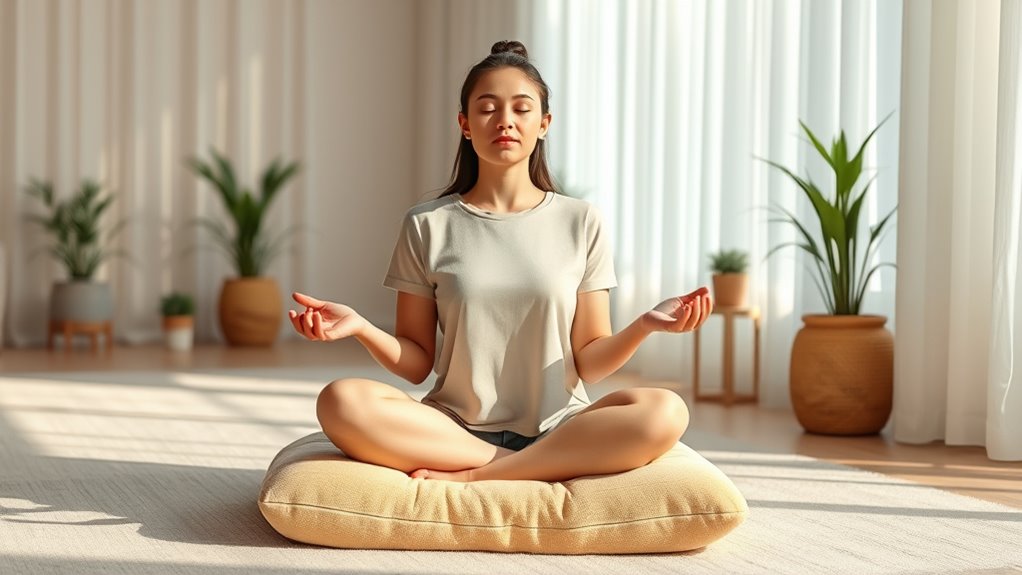 mindful breathing cultivates calm