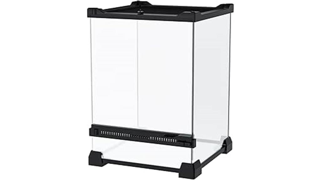 mini glass reptile enclosure