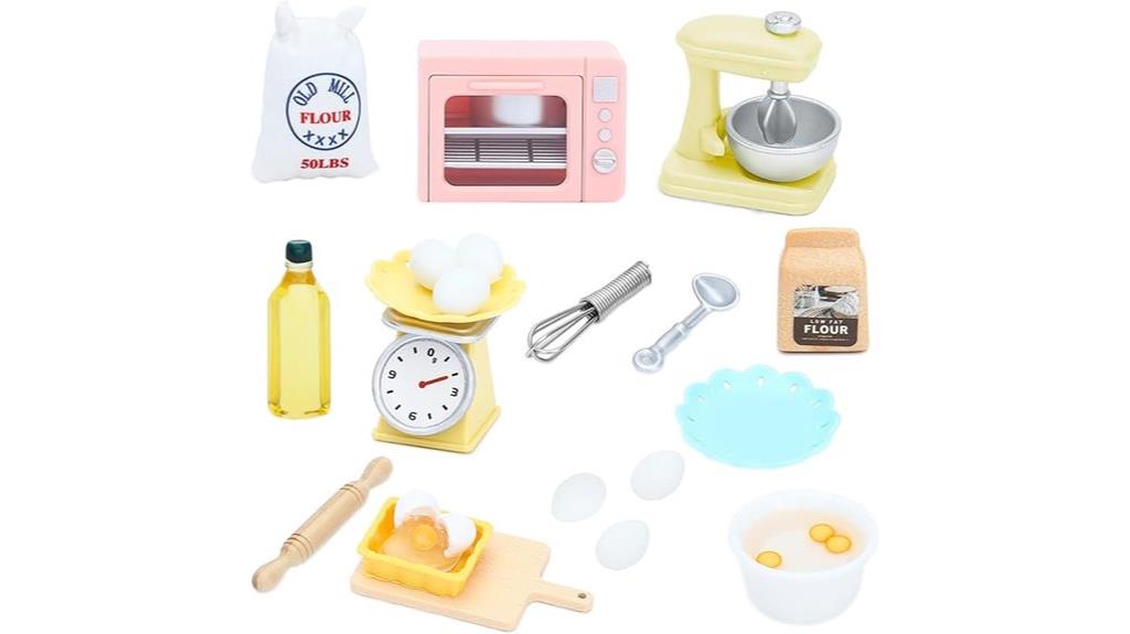 miniature dollhouse accessories set