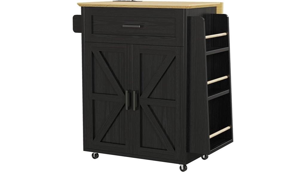 mobile storage kitchen cart