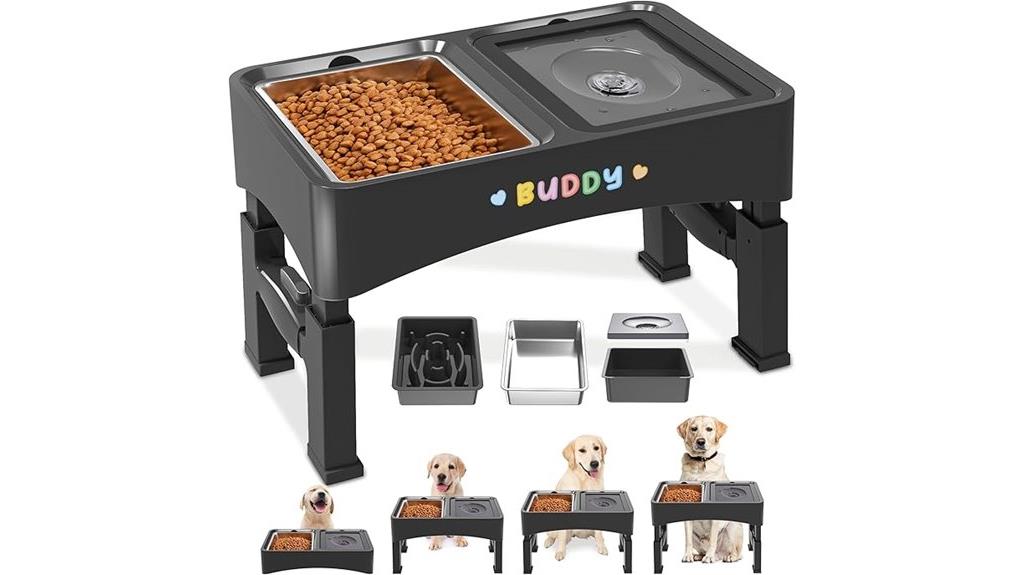 multi level pet feeding station