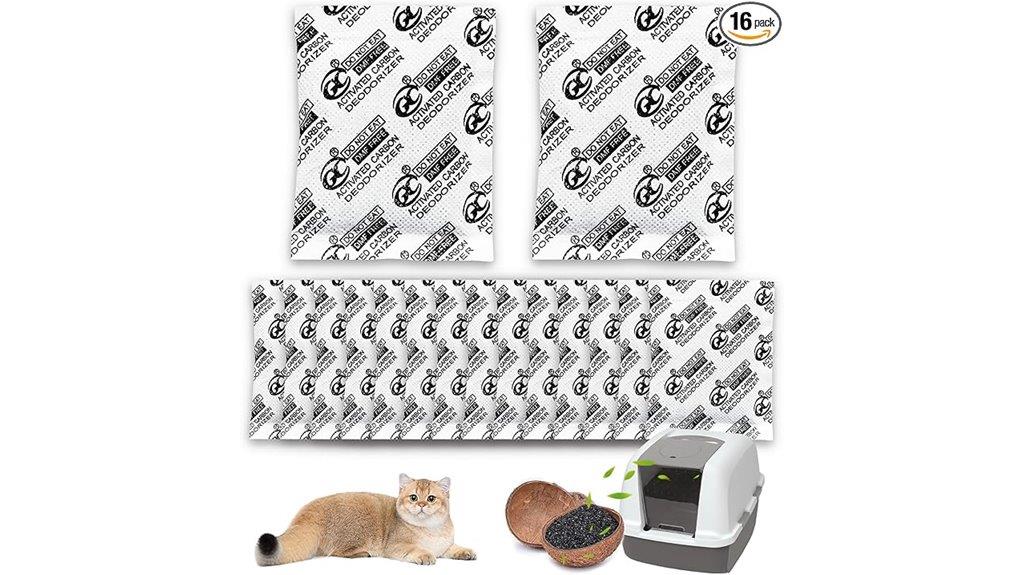 multiple pack activated charcoal deodorizer