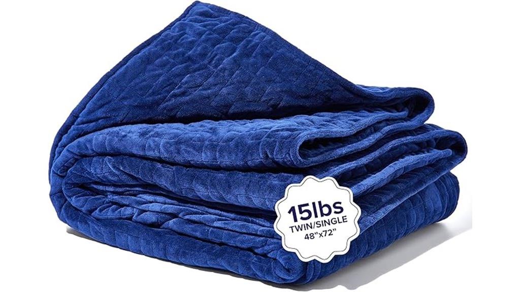 navy 15lb gravity blanket